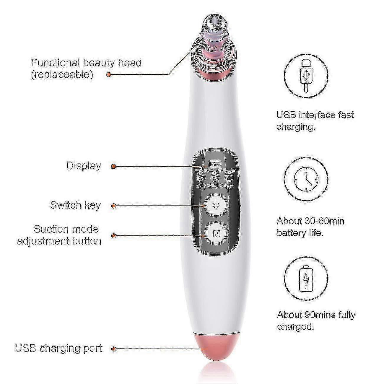 Blackhead Remover Vacuum Pore Cleaner With Camera - Acne Extractor Tool Exfoliat