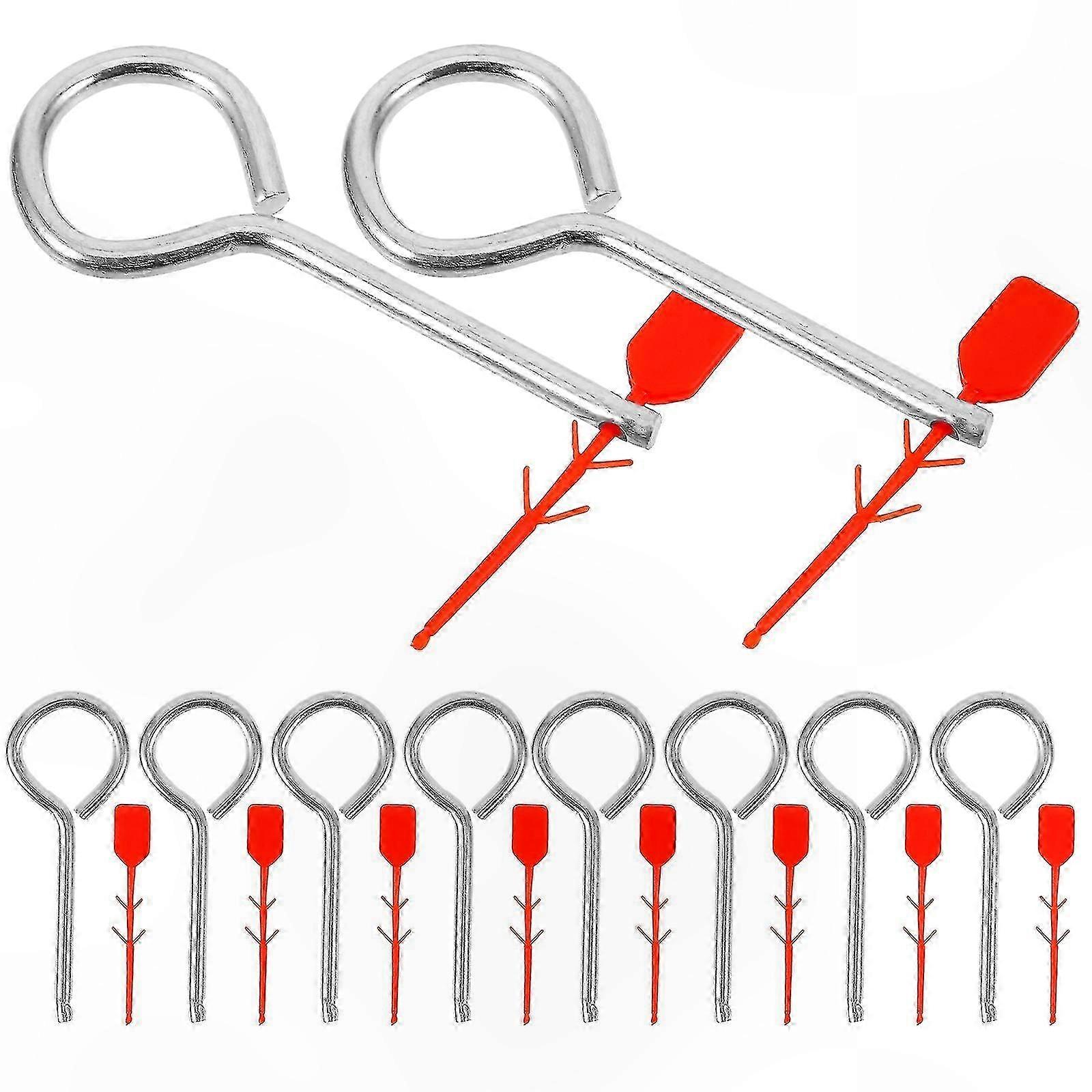10 Pack Replacement Pull Pins for Fire Extinguishers, Safety Lock Pins for Fire Equipment Accessories