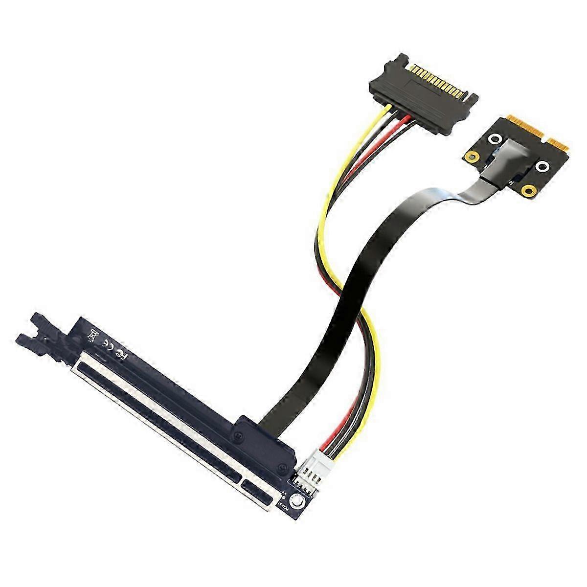 PCIe 3.0 X1 to X16 Riser Cable Extension - Mini PCI-E Adapter for Audio Devices