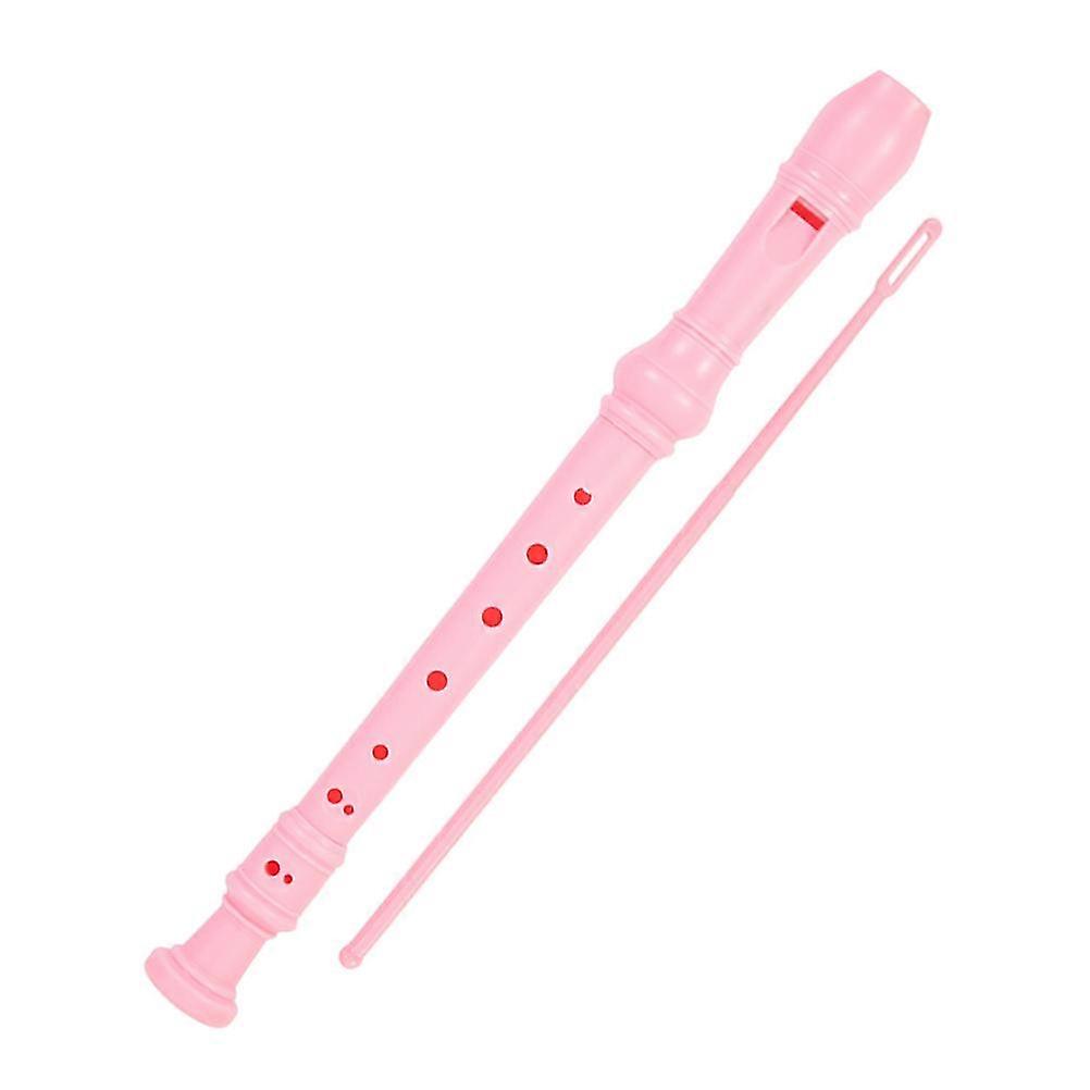 Soprano Recorder Instrument Set for Music Playing - 2 Pack, Pink Plastic