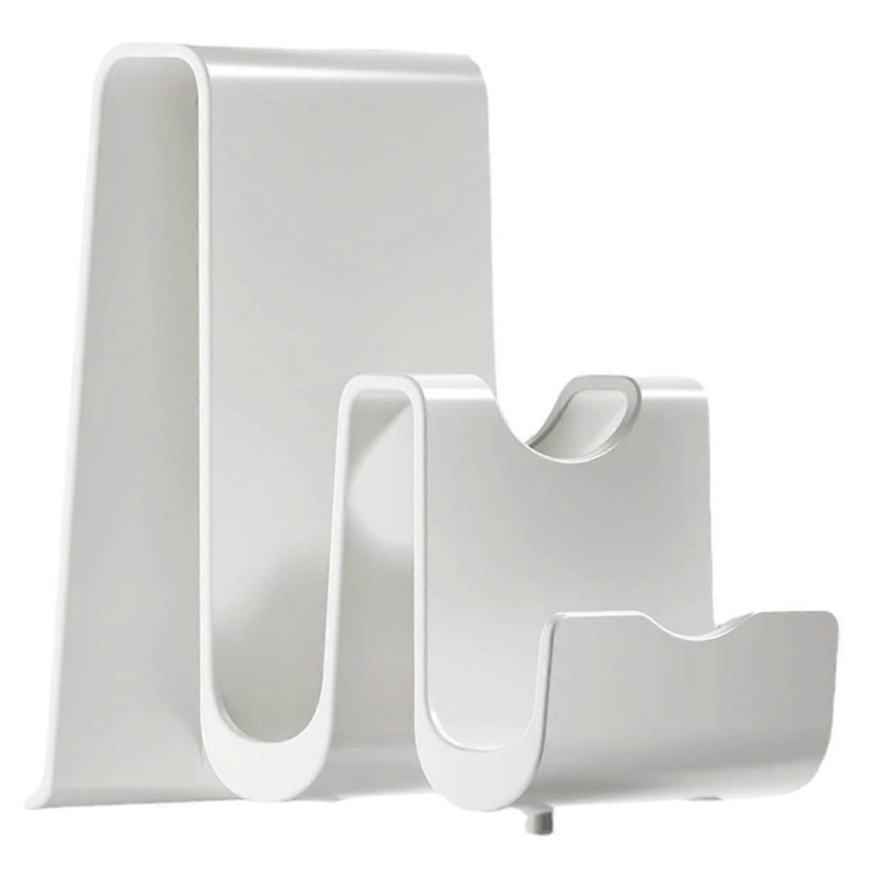 Kitchen Utensil Holder with Pot Lid Rack Cutting Board Stand Spoon Rest SpaceSaving White