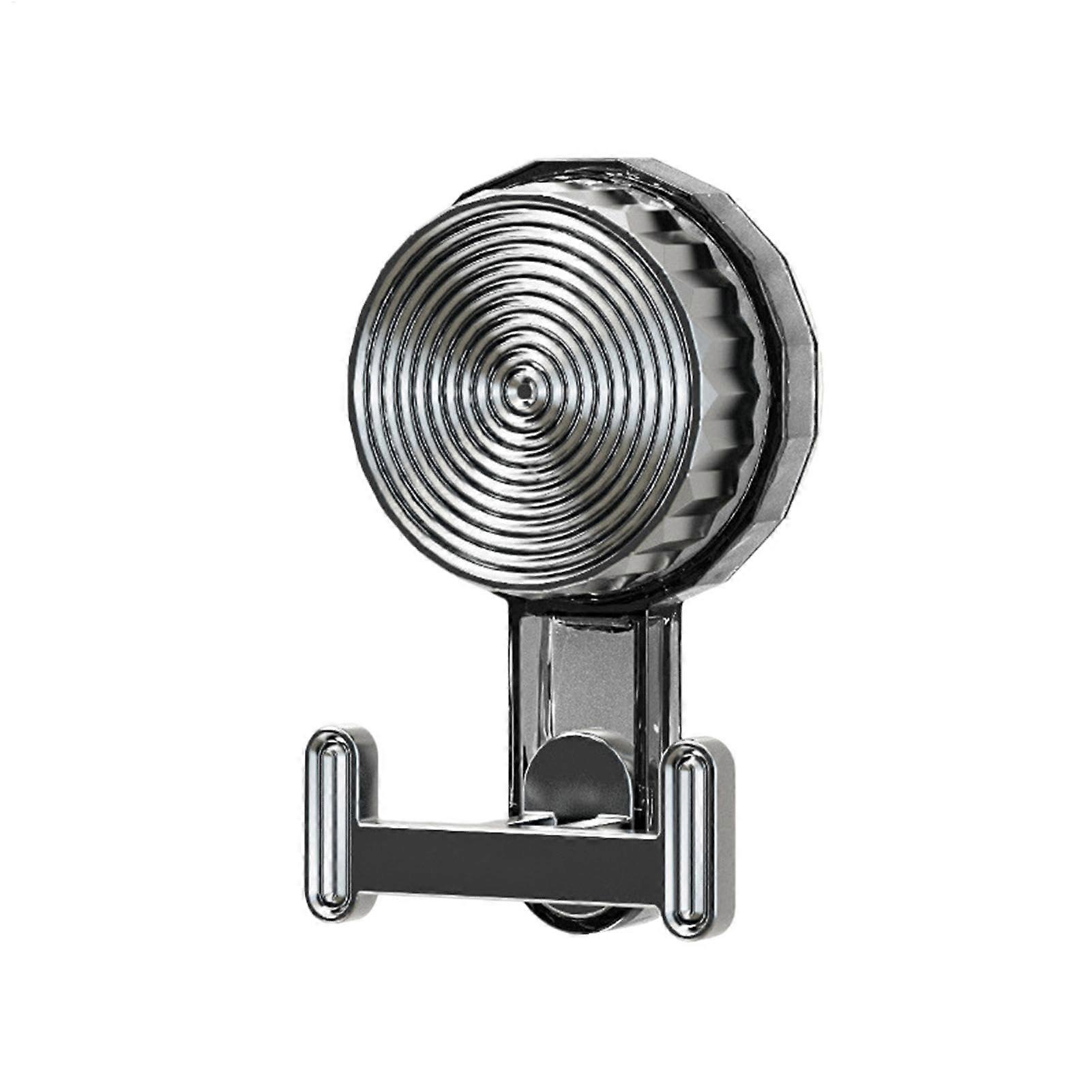 Bathroom Towel Hook with Secure Suction Cup Hold, Removable NoDrill Wall Mount Gray