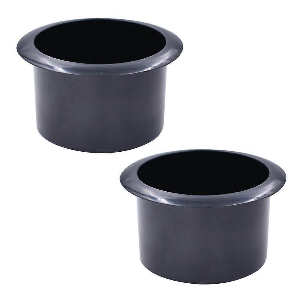 2 Pcs Plastic Recessed Cup Holder Insert SpillResistant Easy Install for Car Sofa Boat Table