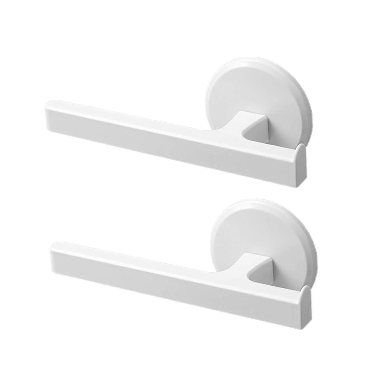 2PCS Wall Mounted Towel Rack with Drainage Punch SpaceSaving Bathroom and Kitchen Holder