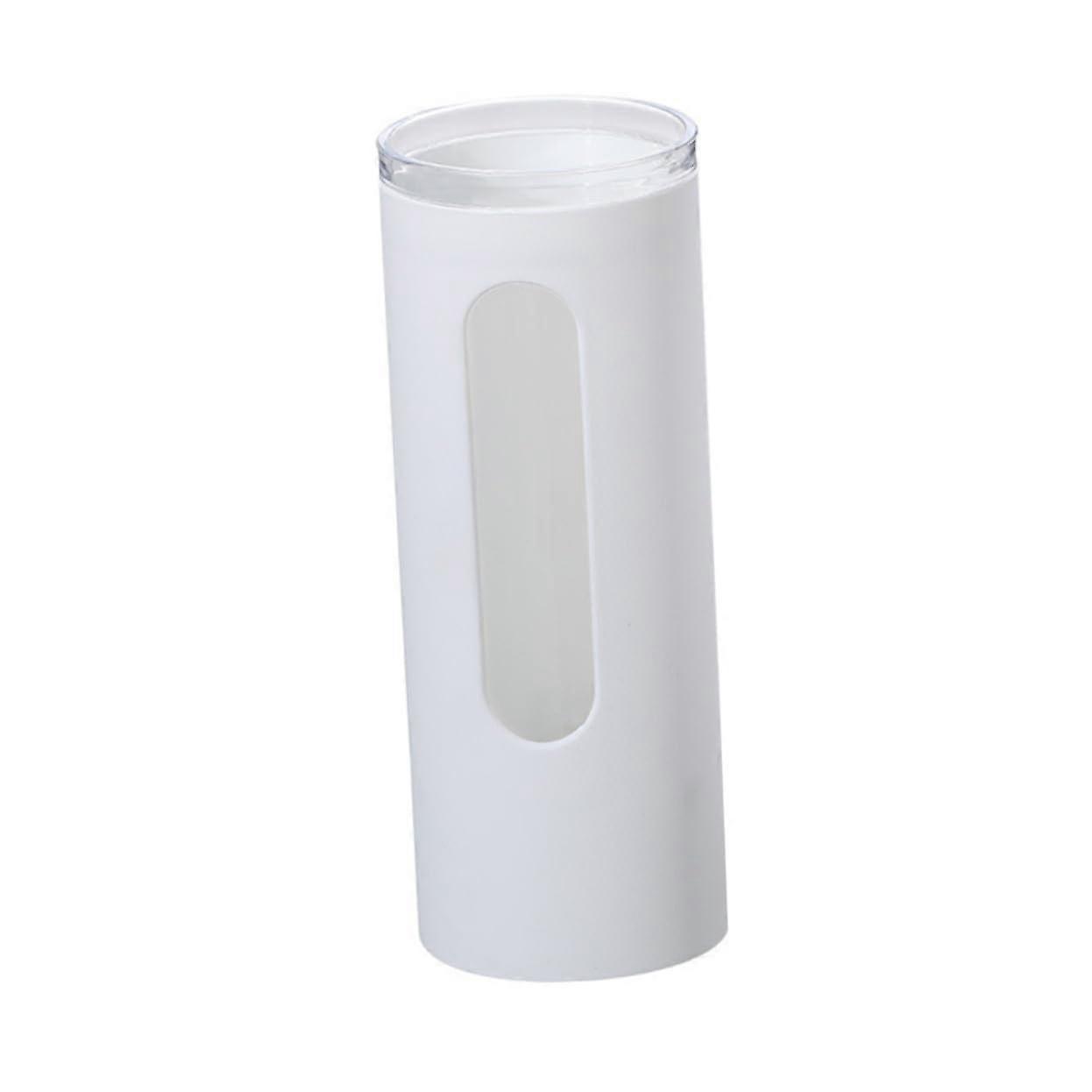 Wall Mounted Automatic Disposable Cup Dispenser with Dustproof Holder for Water Cooler White
