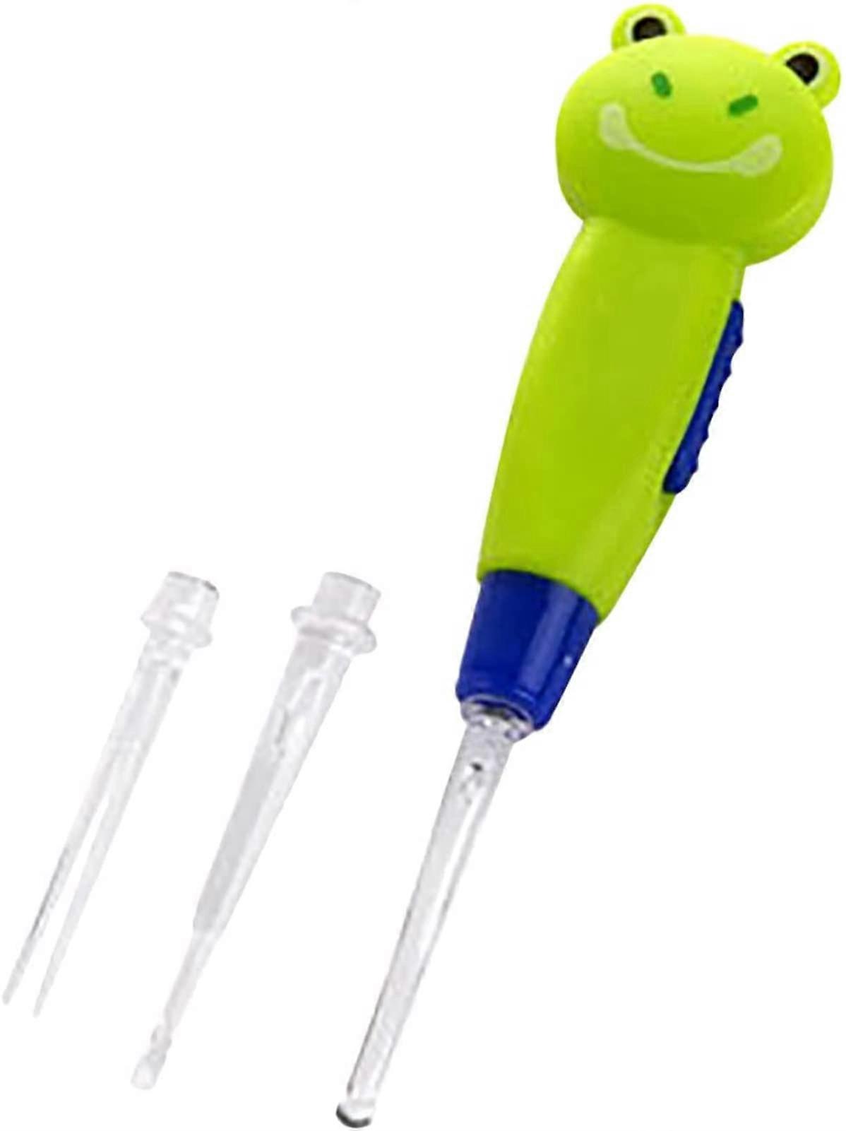 LED Earwax Removal Tool with LED Light Precision, Interchangeable Tips, ChildFriendly Frog Design
