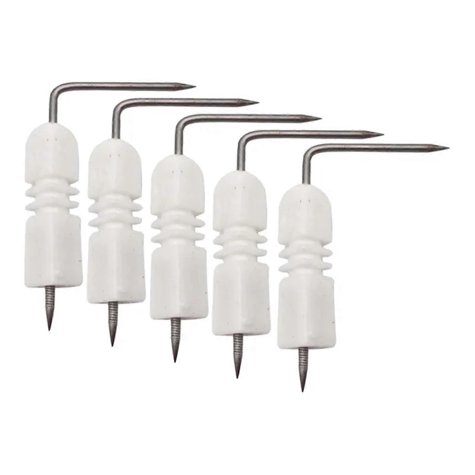 5PCS Gas Stove Ignition Electrode Ceramic Needle,  Heat Resistant Spark Plug for Cooker Replacement