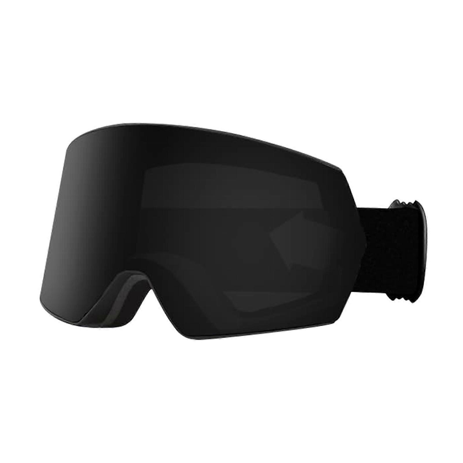 Kids Ski Goggles DoubleLayer AntiFog Windproof Eye Protection with Interchangeable Lenses