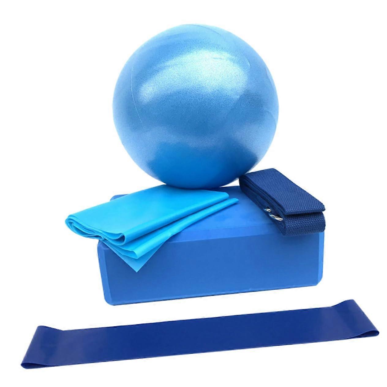 Professional Yoga Ball Set for Full Body Workout and Stretching, Beginners Home Exercise Kit