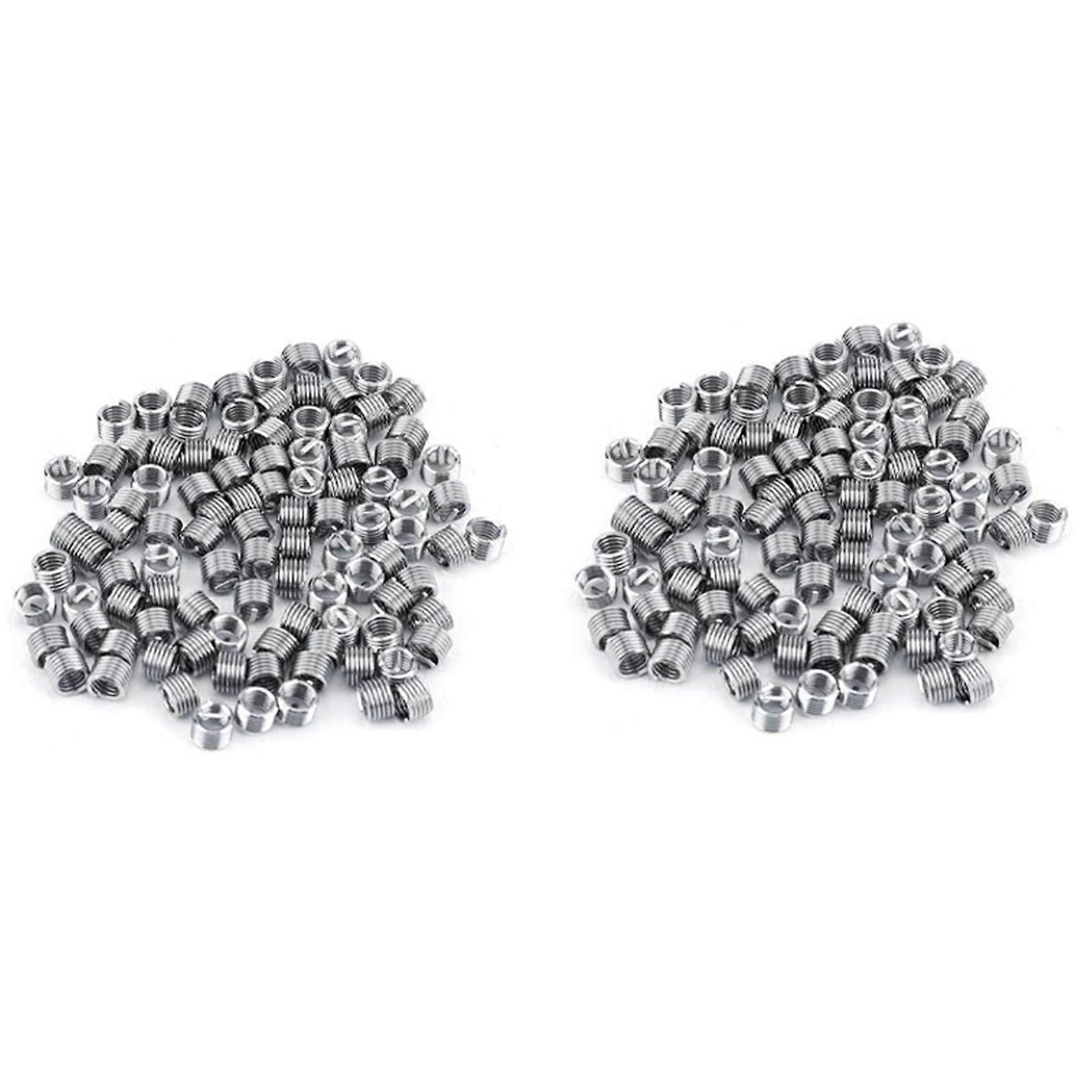 200Pcs Wire Insert Thread, M4 Heli Coil Thread Repair Stainless Steel SS304 Thread Insert Coiled Wire Insert (M40.71.5D)