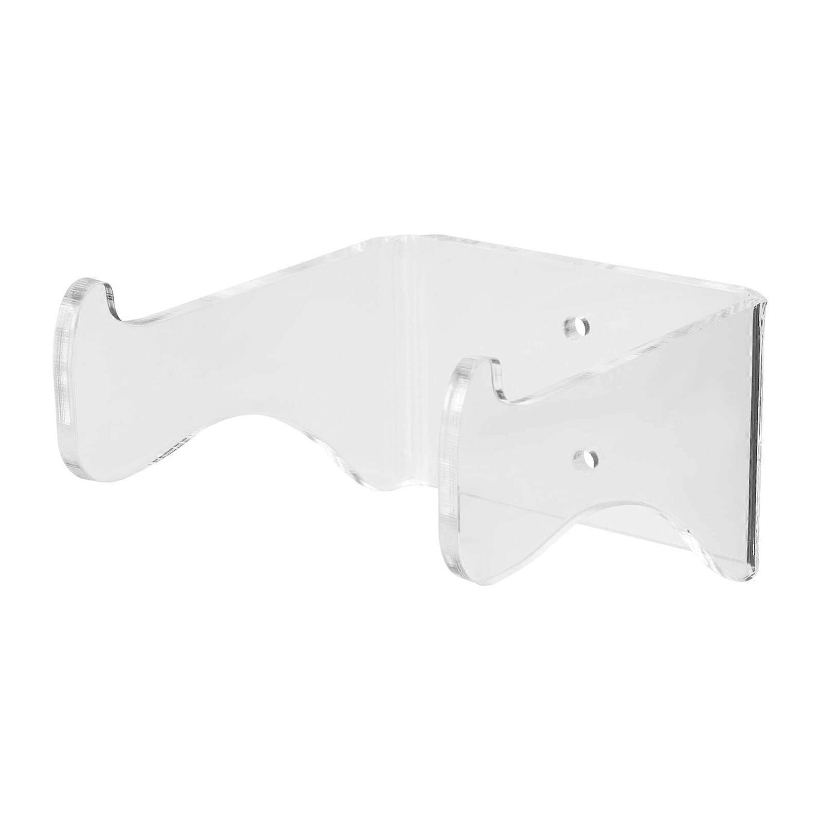 Transparent Acrylic Guitar and Ukulele Wall Mount SpaceSaving Holder with  Load Capacity