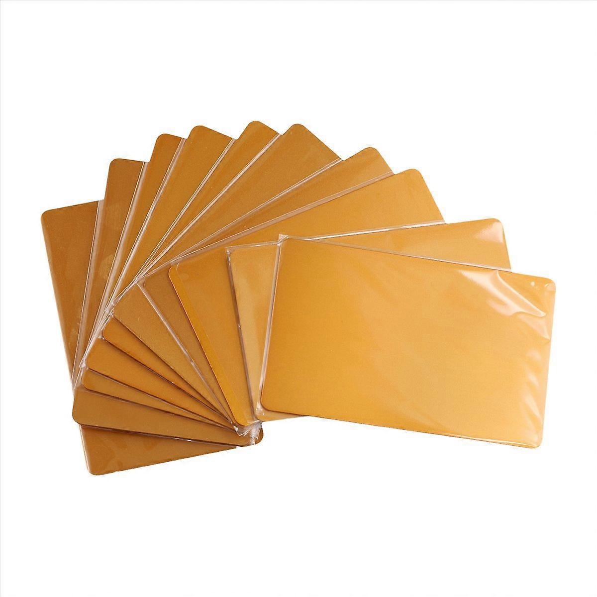 10 st/set 0,8 mm tjocka metallvisitkort