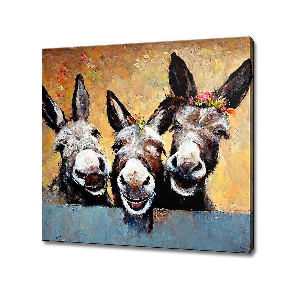Three Cute Donkeys Stress Reliever Jigsaw Puzzle H1956
