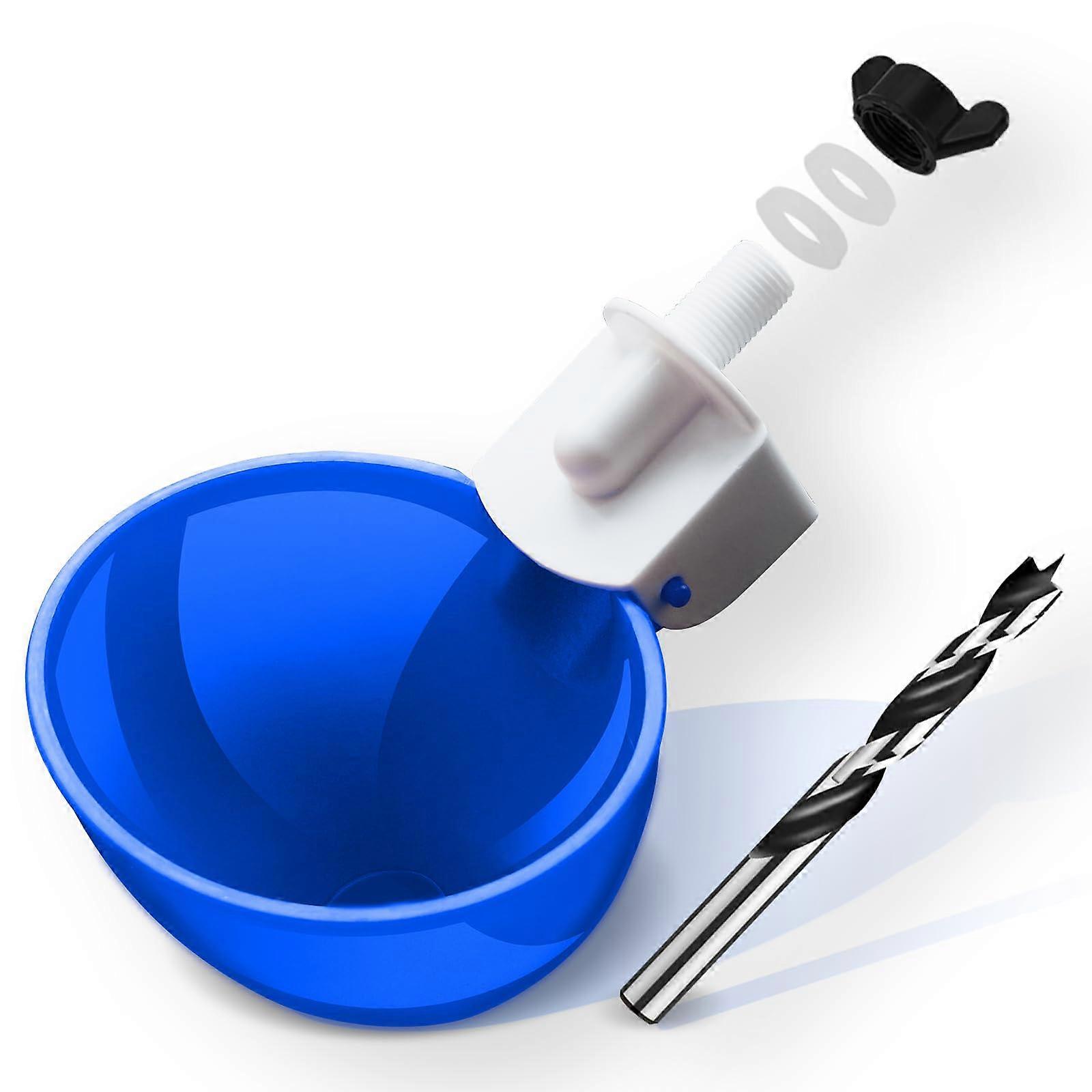 8 Pack Automatic Chicken Waterer Cups No Leak, Deep Design for Poultry Ducks Quails with Mounting Tool