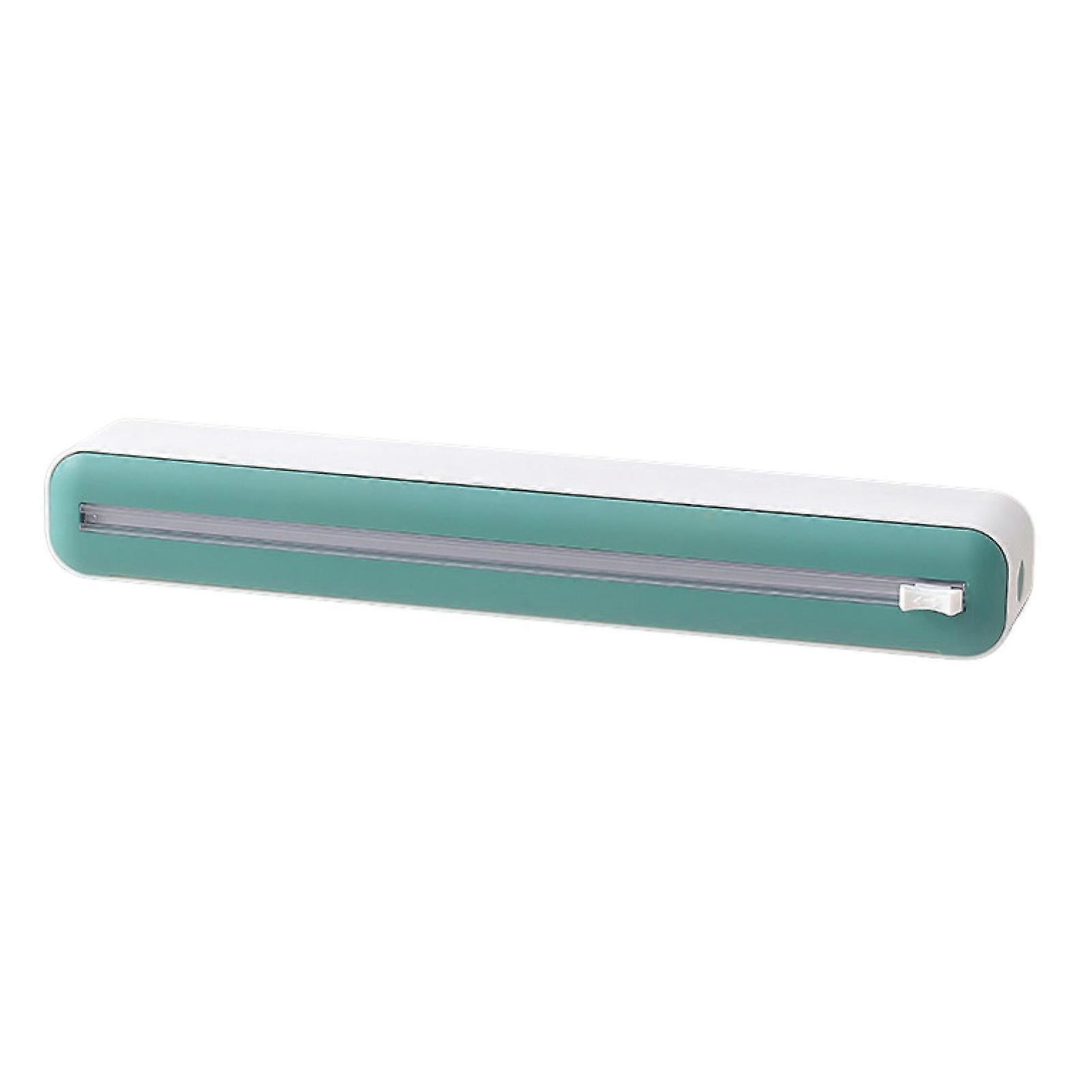 Adjustable Plastic Wrap Holder with Slide Cutter for Kitchen