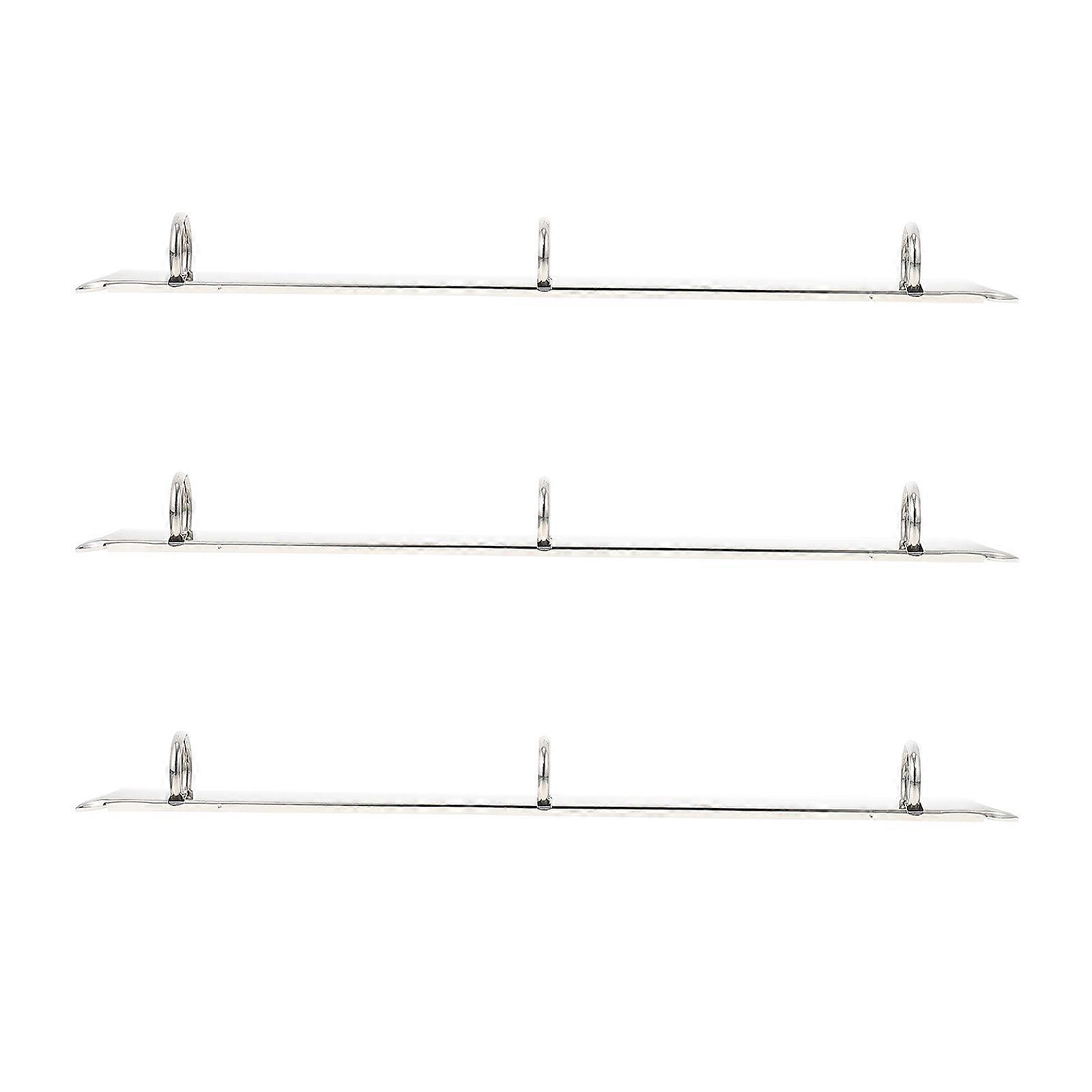 Binder for Storage Use 3Pcs Household Binder Circles Silver Iron