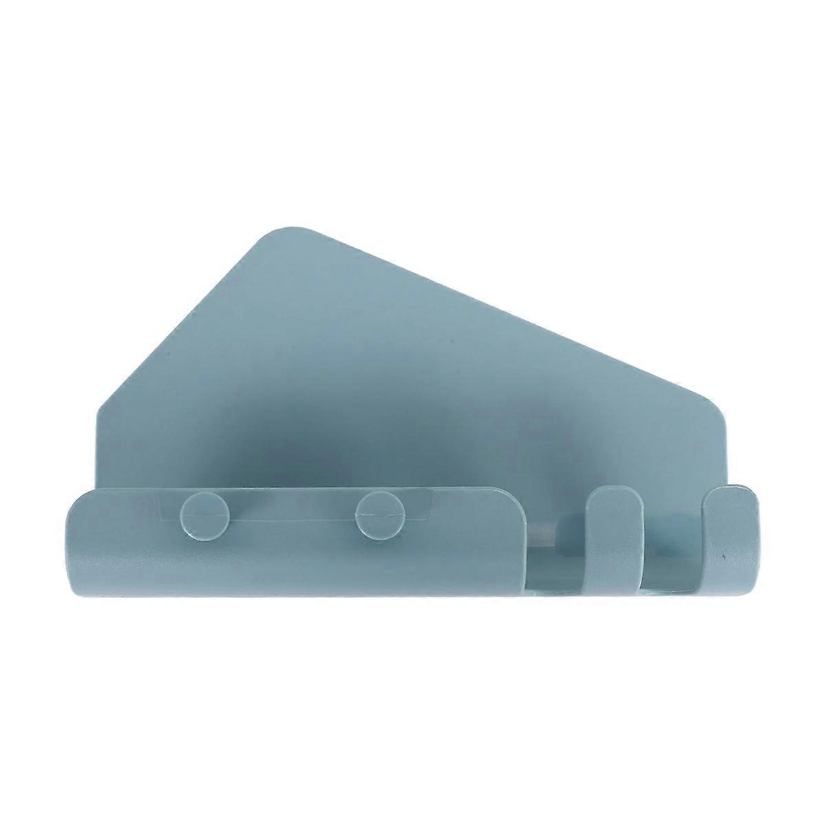 Mobile Phone Wall Charging Holder For With 4 Hook Blue