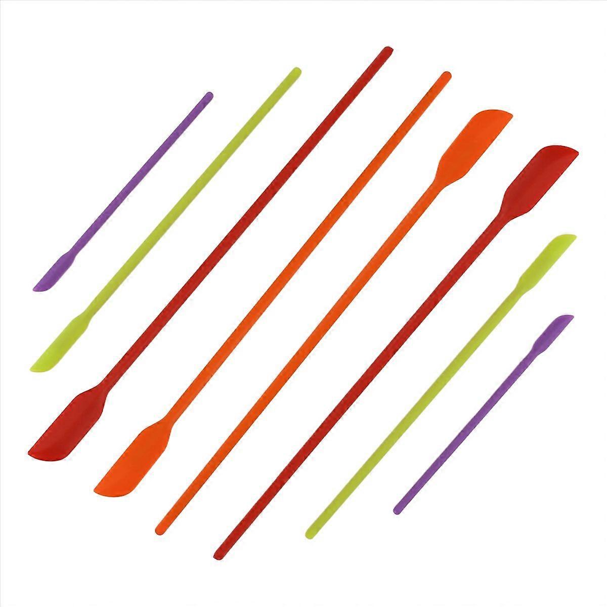 8 Pack Silicone Makeup Drop Spatula Scrapers Jar for Kitchen