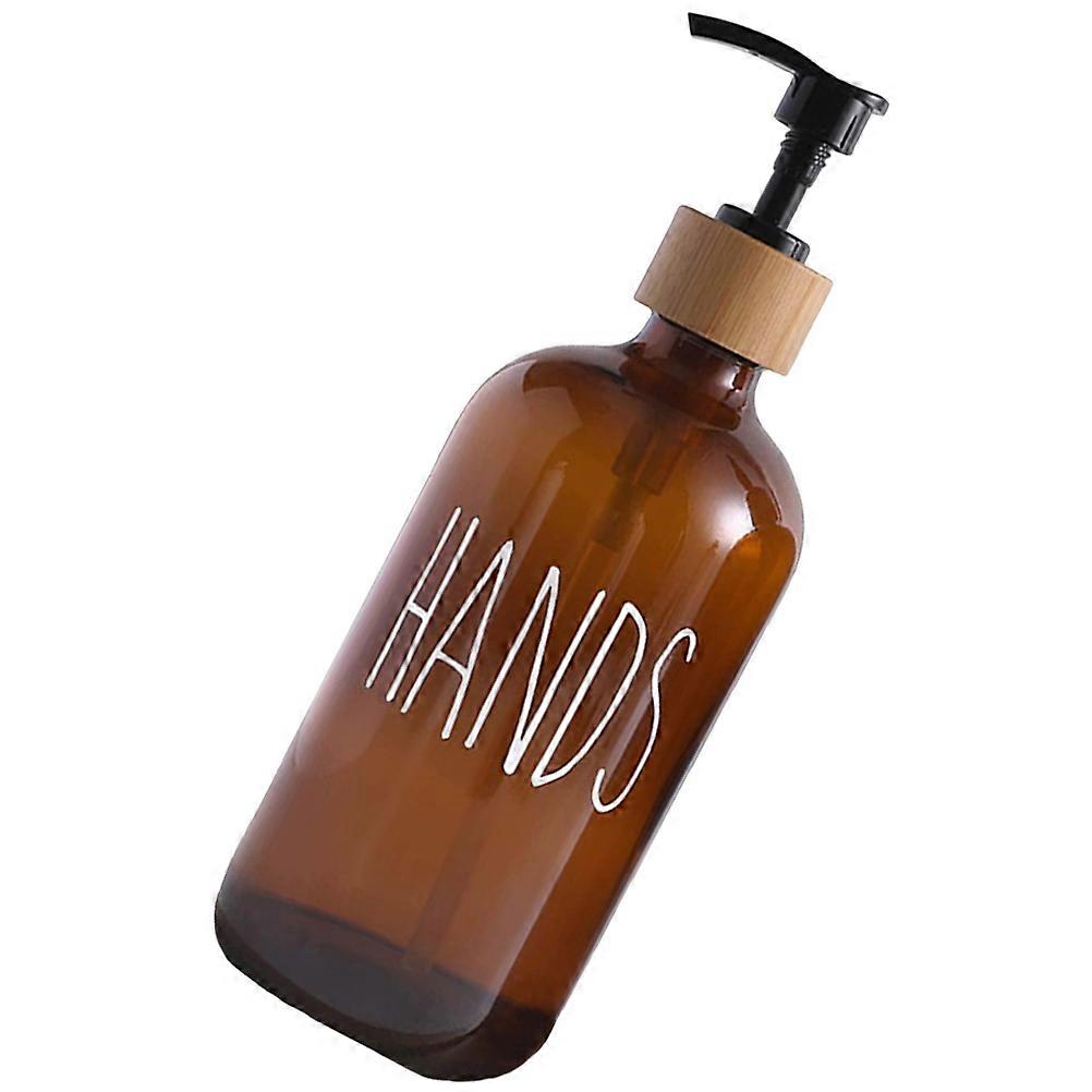 Chocolate Liquid Soap Dispenser Refillable Pump Bottle for Hand Soap 5Pcs