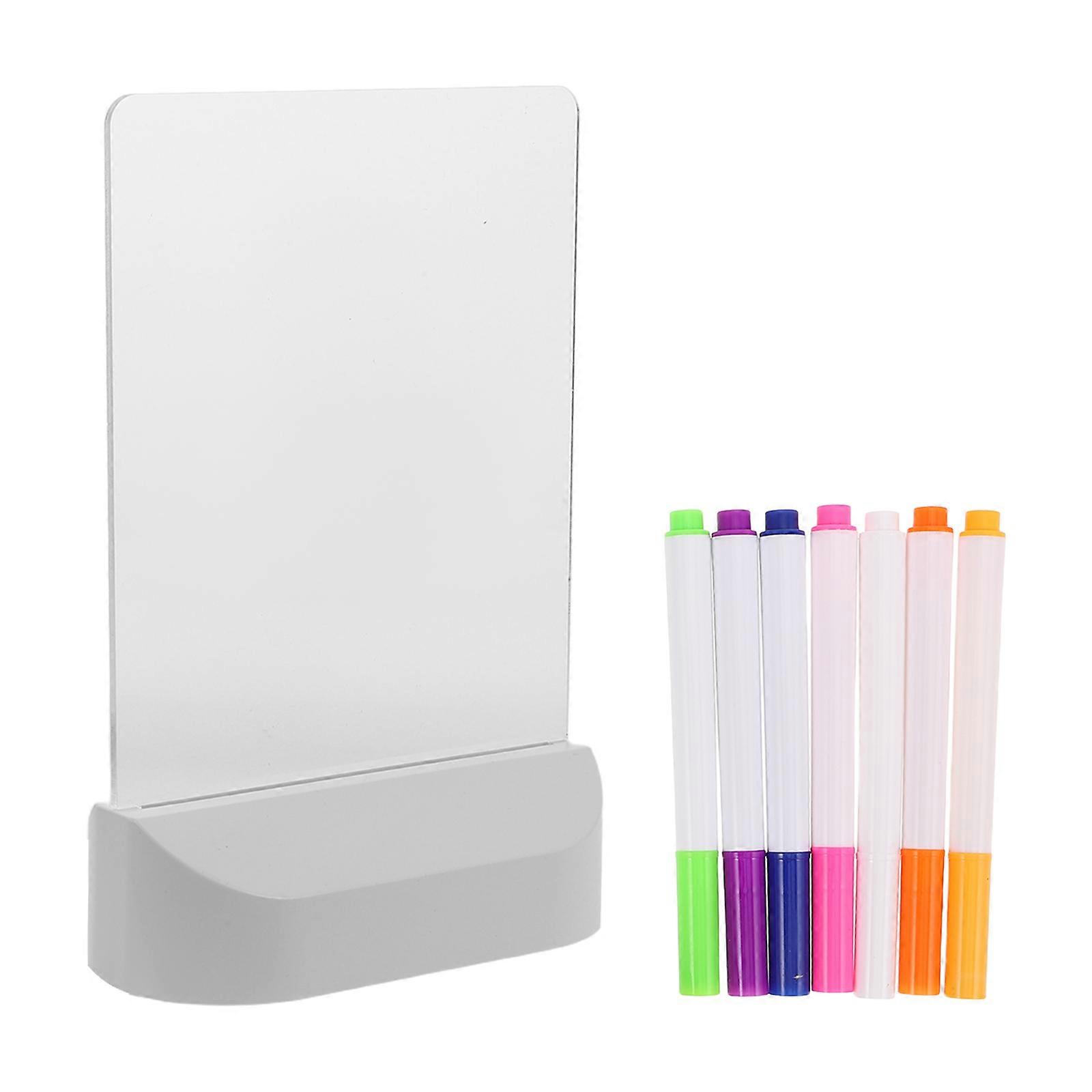 Light Up Doodle Board Acrylic Dry Erase Board for Creative Use 5Sets