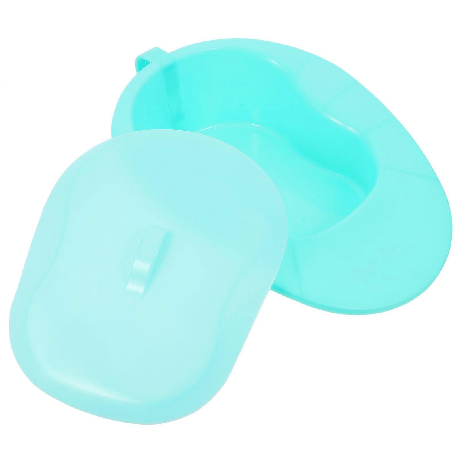Light Green Bed Pans for Elderly Convenient Heavy Duty Portable