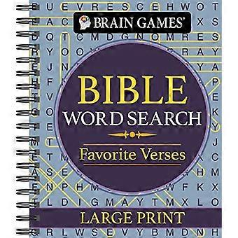 Brain Games - Bibelen Word Search: Favoritt Vers - Stor skrift (Brain Games stor skrift)