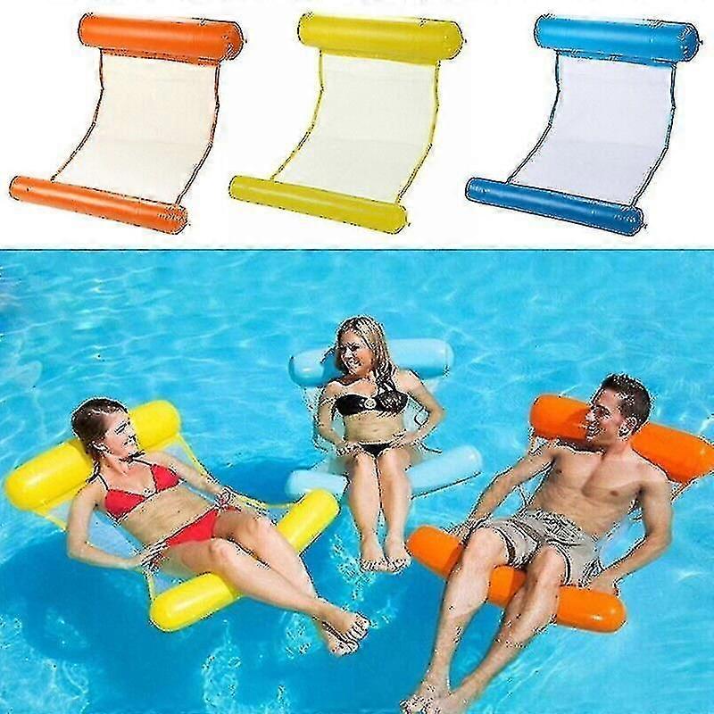 Inflatable Floating Water Hammock Pool Lounge Bed for Swimming