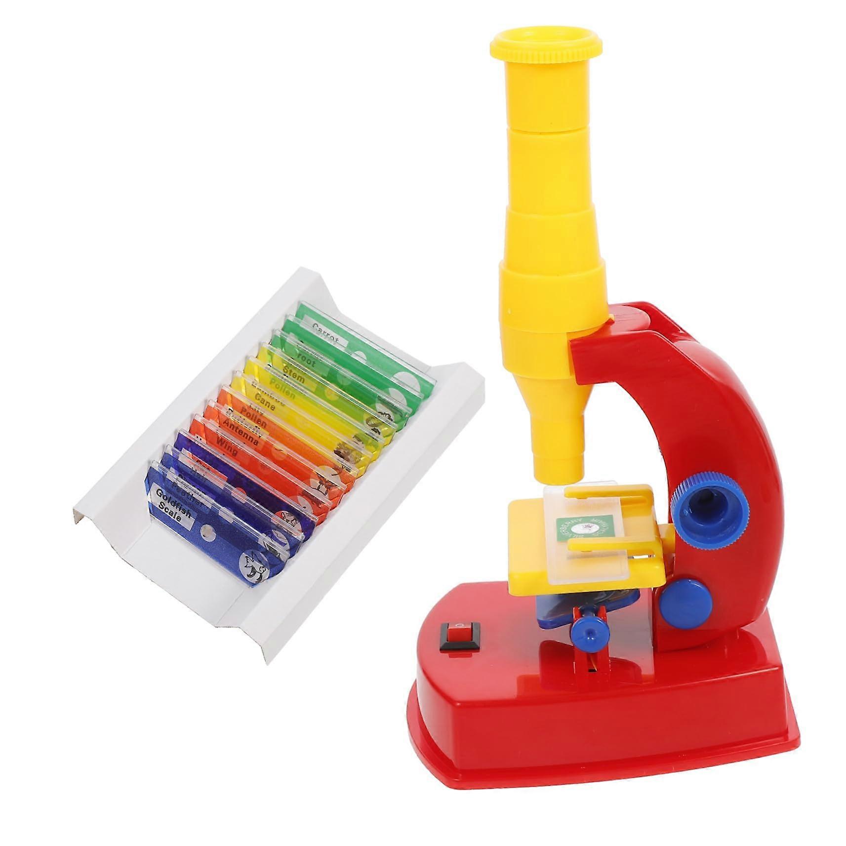 Educational Microscope Kit with LED Illumination, DIY Buildable Mini Microscope for Student Science Experiments