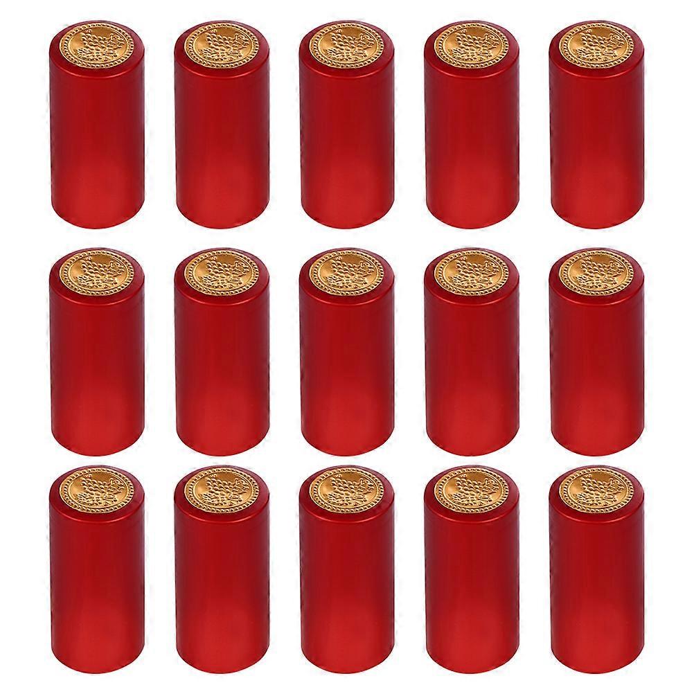 Caps Red Sealers for Storage 200Pcs PVC