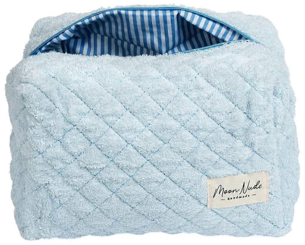 Moon Nude Sky Large Makeup Bag - Blue/White
