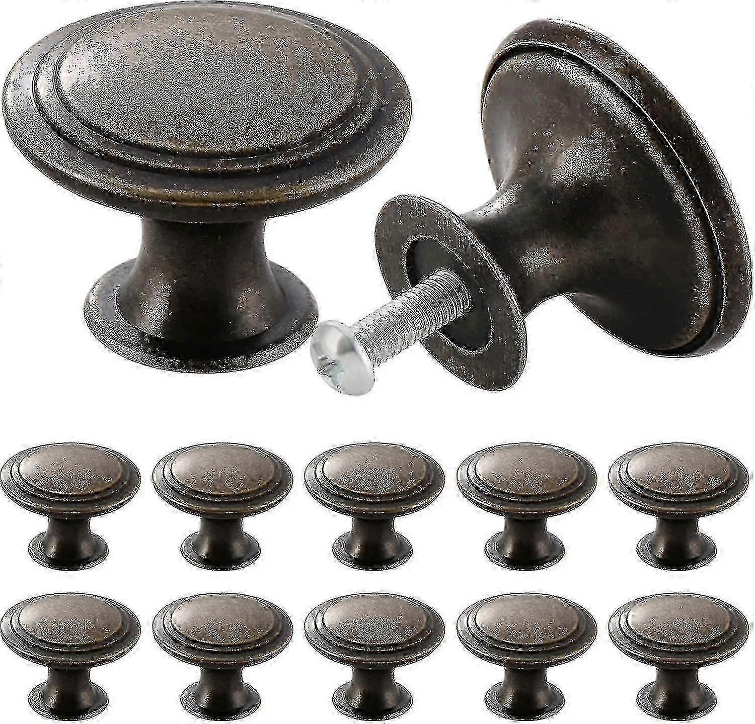 24pcs Vintage Cabinet Knobs. Chic Drawer Knobs. Antique Style Kitchen Cupboard