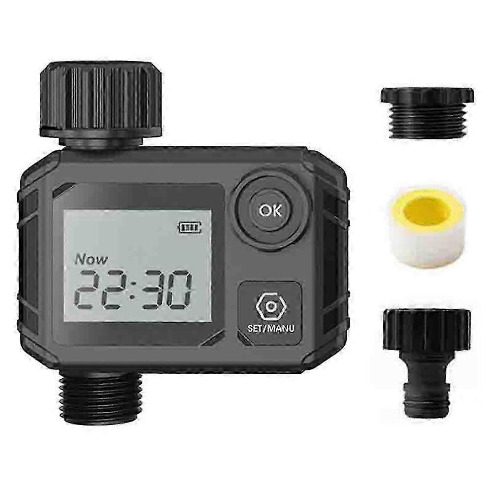 Large Screen Digital Irrigation Controller, Programmable Garden Watering System with LCD Display