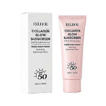 SPF50 Kollagen Glow solkrem, lett UVA/UVB-beskyttelse (50 g)