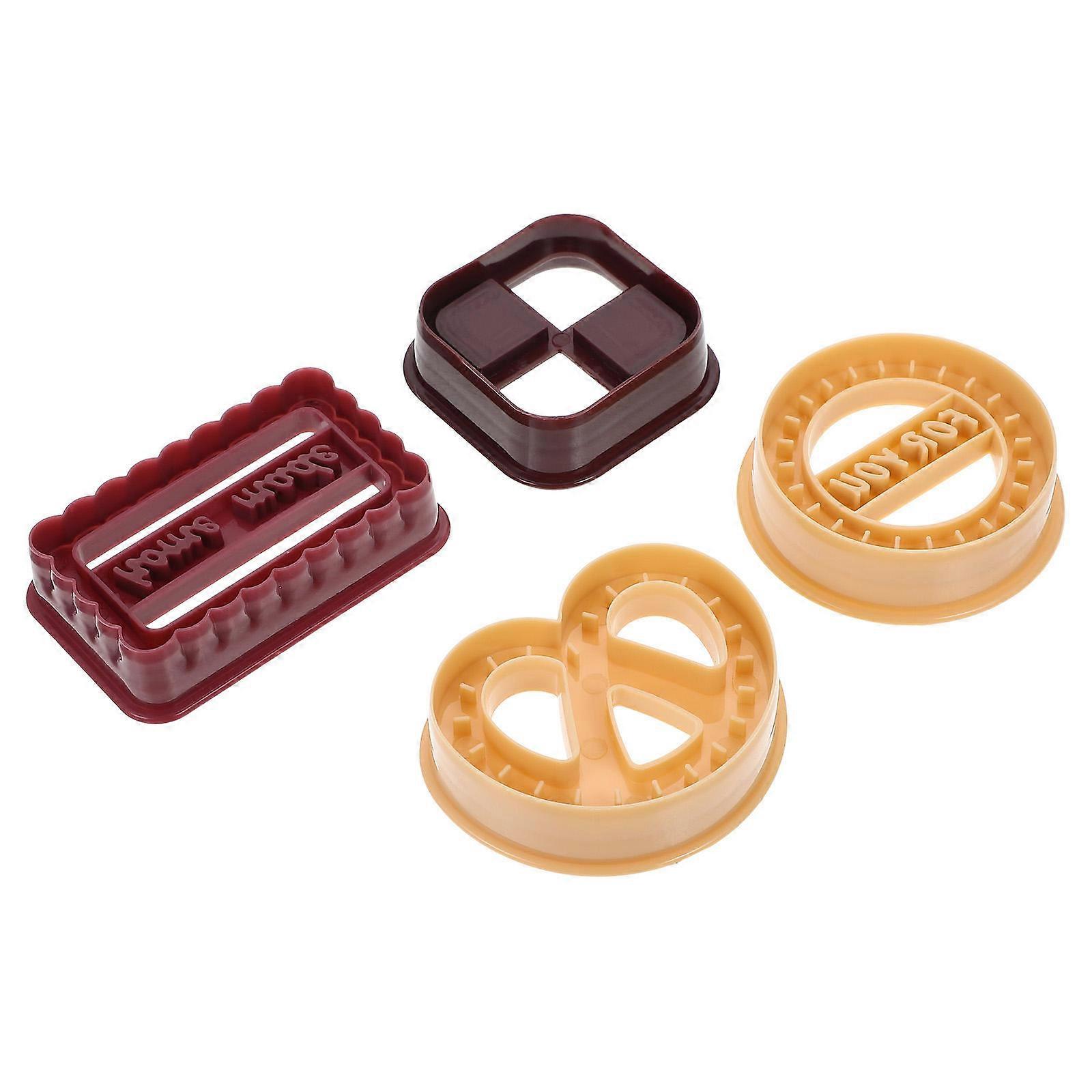Plastic Cookie Mold Cake Molds for Baking 2Sets Creative DIY Cookie Cutters