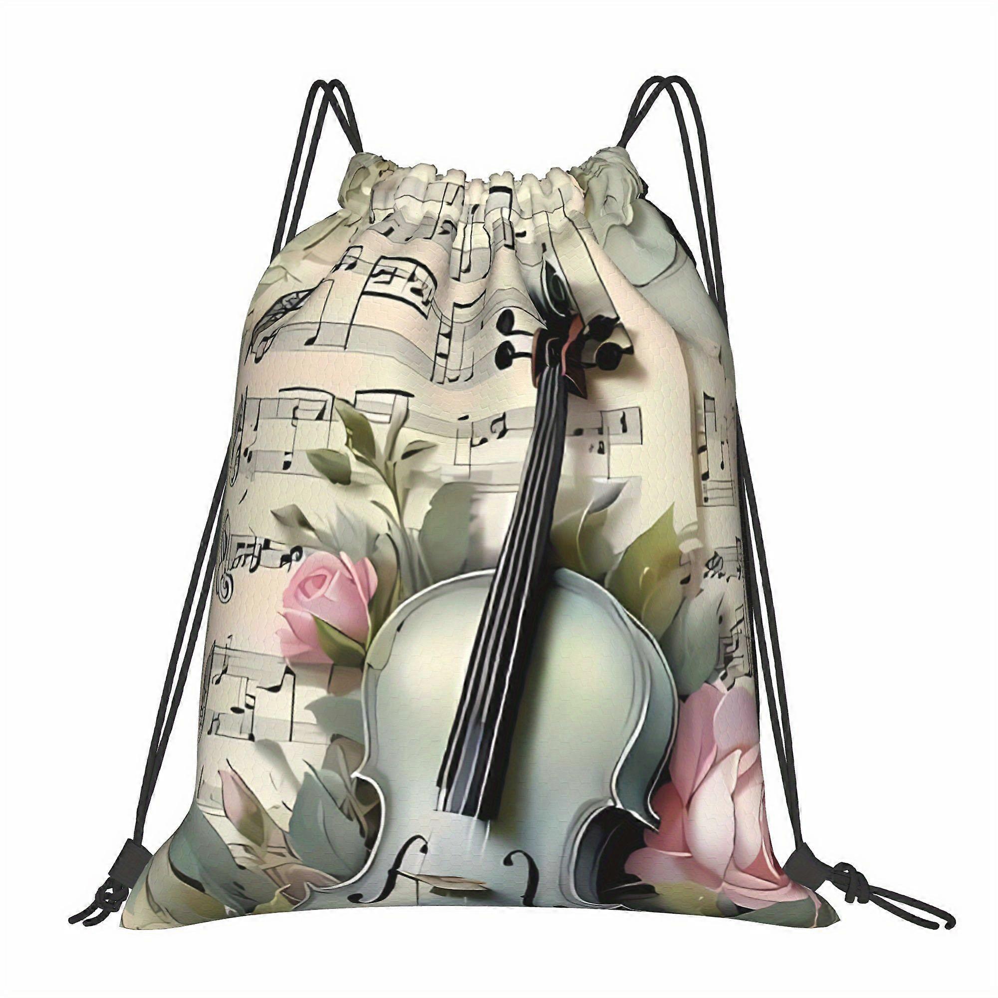 Violin Drawstring Bags-Dwazs