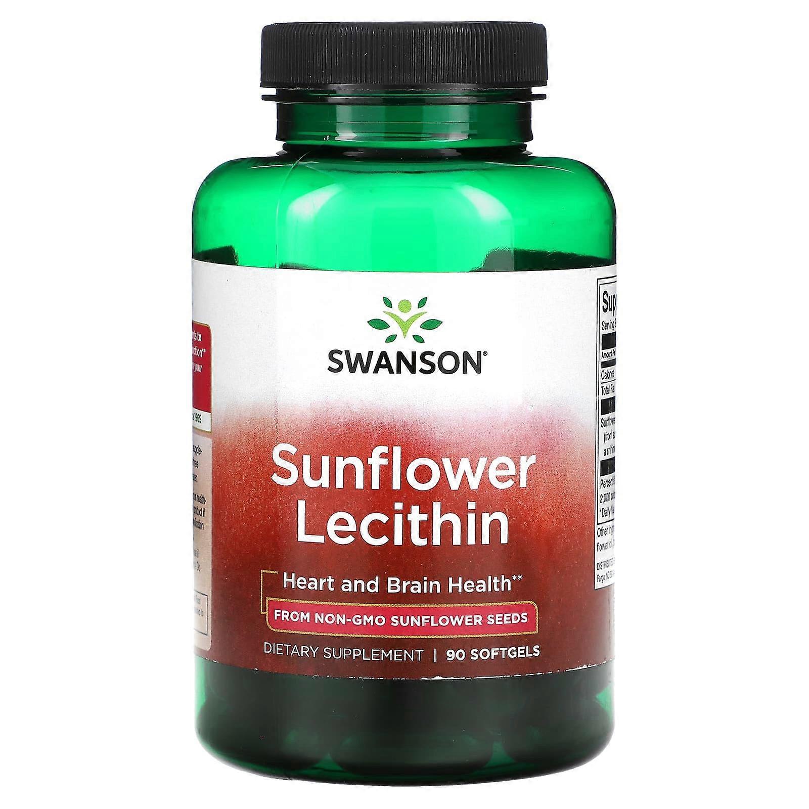 Swanson, Sunflower Lecithin, 90 Softgels, 2-Pack