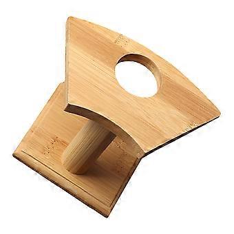 1pc Japonais Rouleau À La Main Bambou De Stockage Rack Crème Glacée Cône Titulaire (Un Trou)