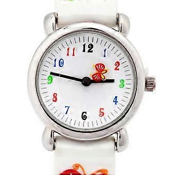 3D Wasserdichte Uhr Muster Armbanduhr Kinder Cartoon Armbanduhr Mode Sportuhren Weiß