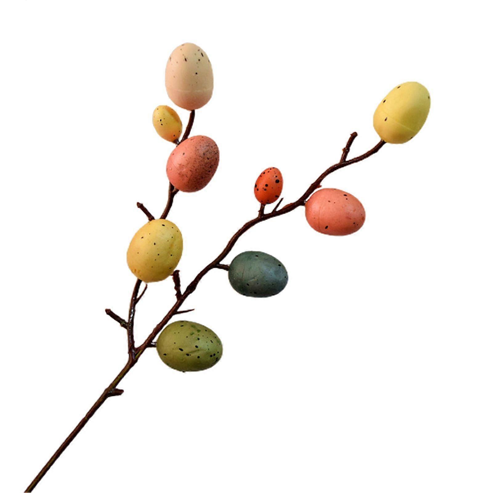 Easter Egg Decorations Handmade Reusable Multicolor Creative Easter Egg Decorations for Easter Decoration JIKAIX