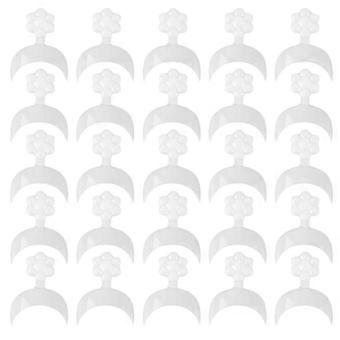 Moon Crescent Nail False Nails for Decor 500Pcs White Nail Art Accessories