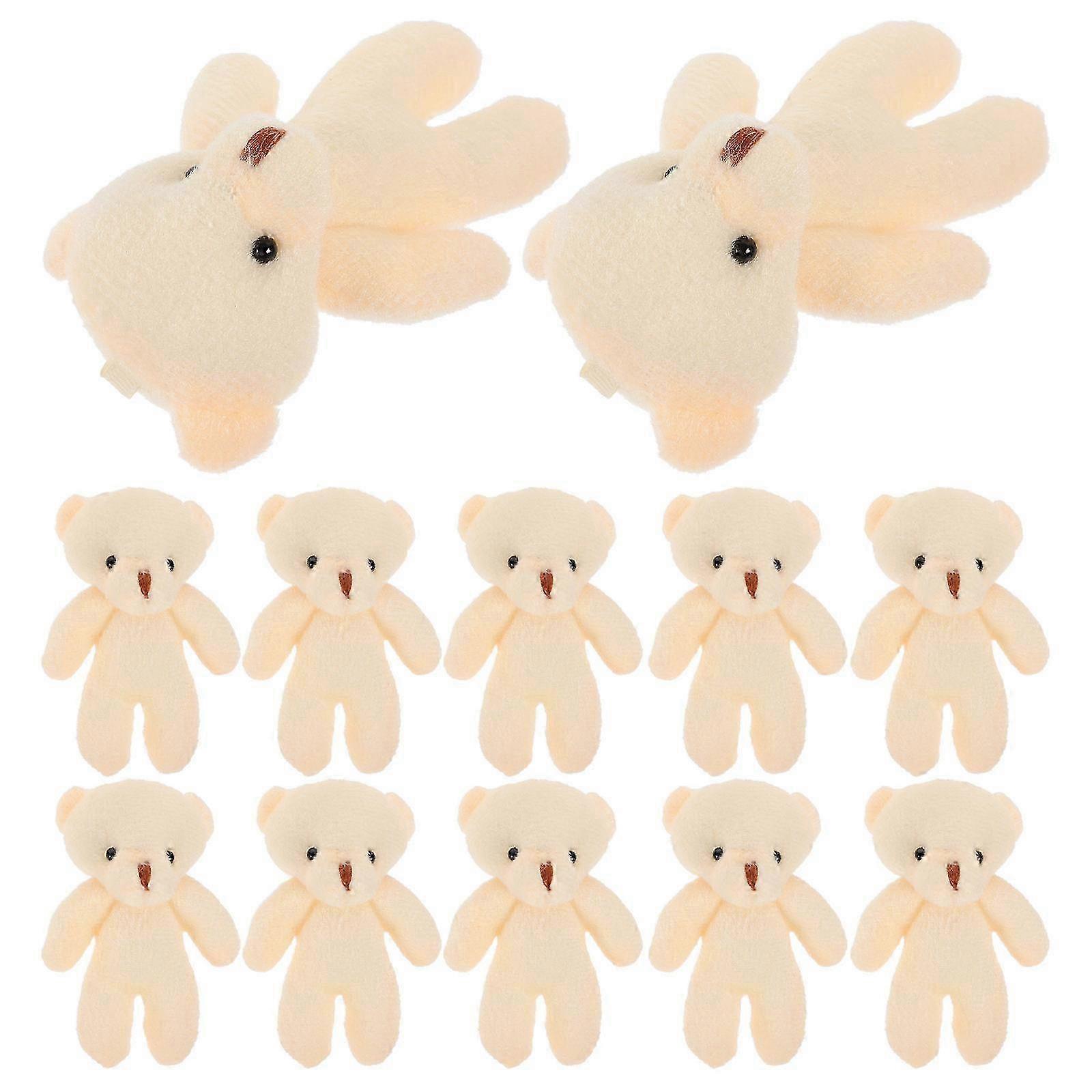 20Pcs Little Bear Toys Stuffed Tiny Bear Soft Tiny Bear DIY Mini Bear Decorations
