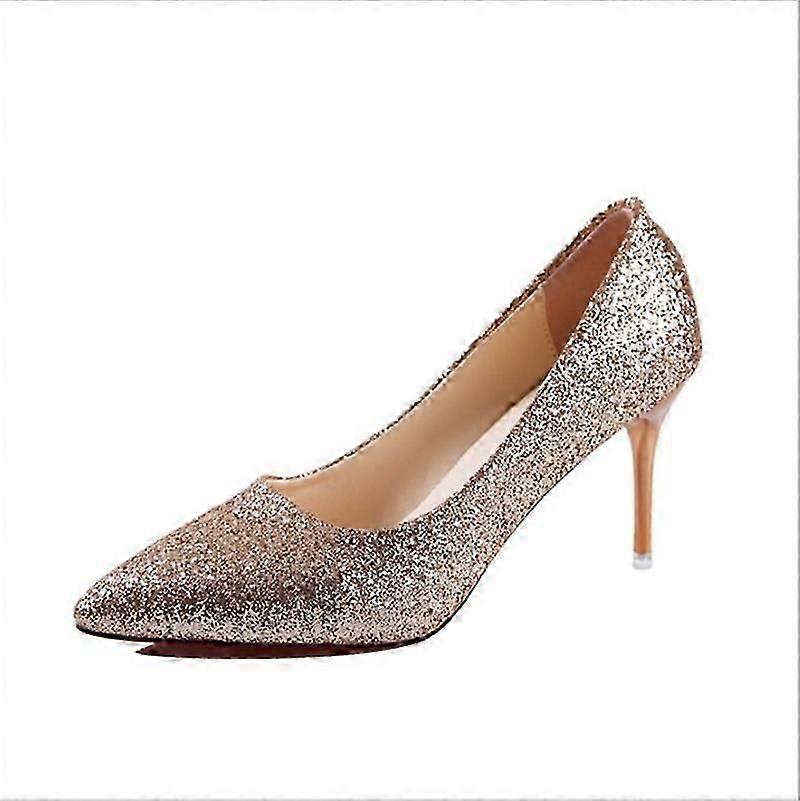 Women's  Sequins Pointed High Heels 26-27