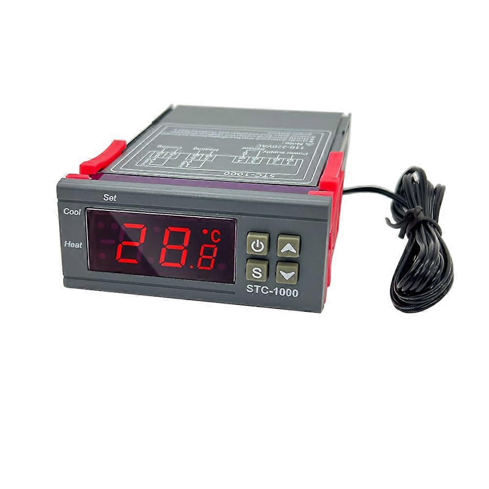 Digital Temperature Controller with Dual Mode Heating/Cooling, 10A 110V 220V