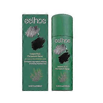 Spray para Cabelo Preto EELHOE: Nutrição que Ilumina a Raiz, Cobertura Preta Natural e Suave para Cabelos Grisalhos - XWD
