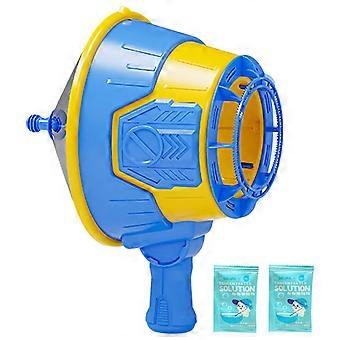 Seifenblasenmaschine für Kinder – Handliches Vortex-Seifenblasengerät für draußen – Batterieloses Spielzeug mit Zugmechanismus