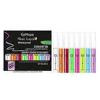 Fluoreszierendes Eyeliner-Set, farbenfroher Charm-Doppel-Eyeliner, lang anhaltender, lichtechter Eyeliner-Stift 1
