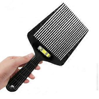 Barber Flat Top Comb With Level Bang Liquid Oil Hair Cutting Angle Adjustment Large Teeth Comb Styling Tool (black)