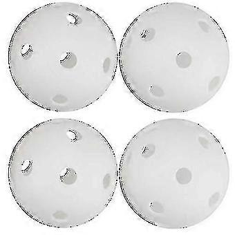 50 Pack White Plastic Golf Training Balls - Airflow Hollow Wiffle Golf Balls Compatible with Driving Range