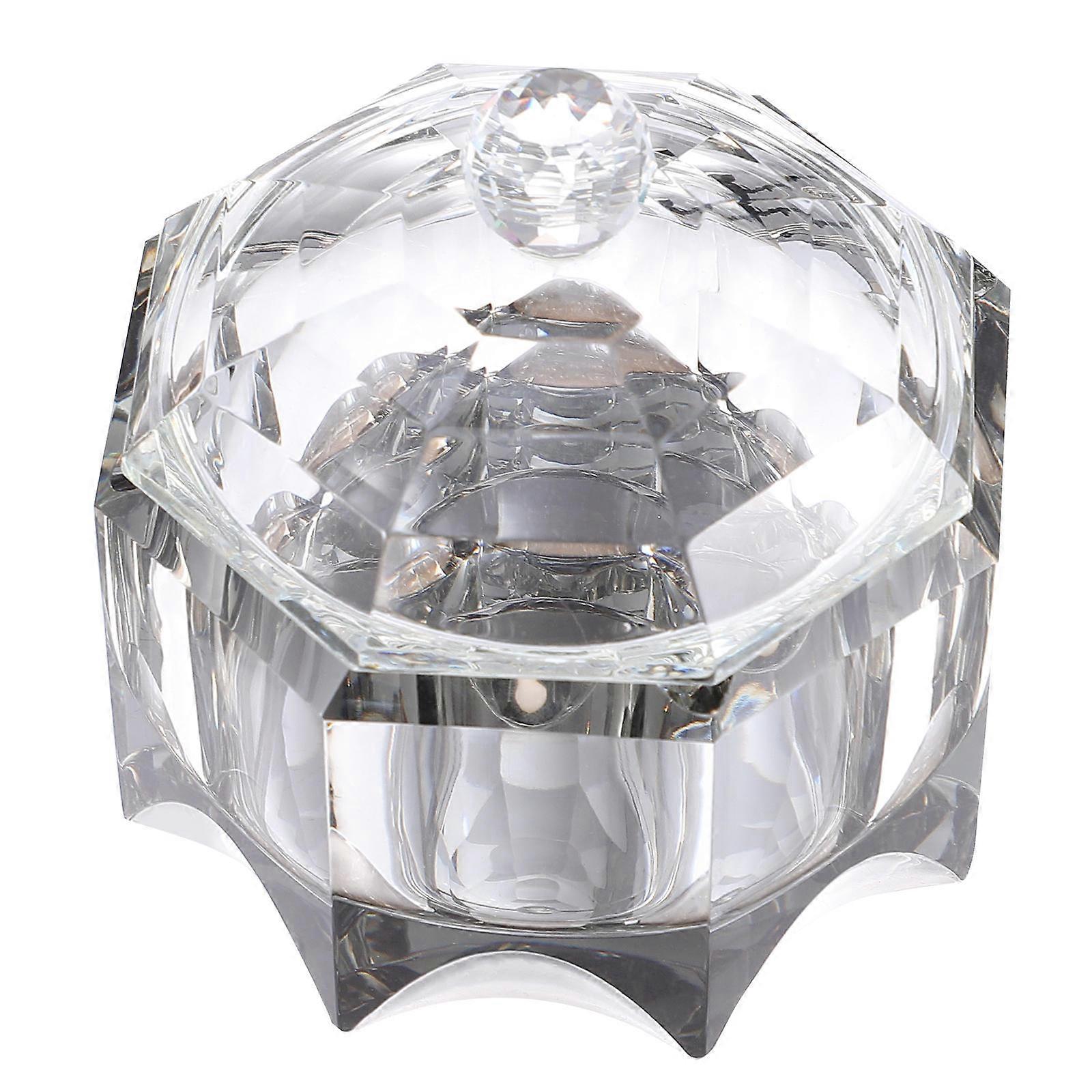 Creative Crystal Ashtray with Lid for Storage Desktop Use