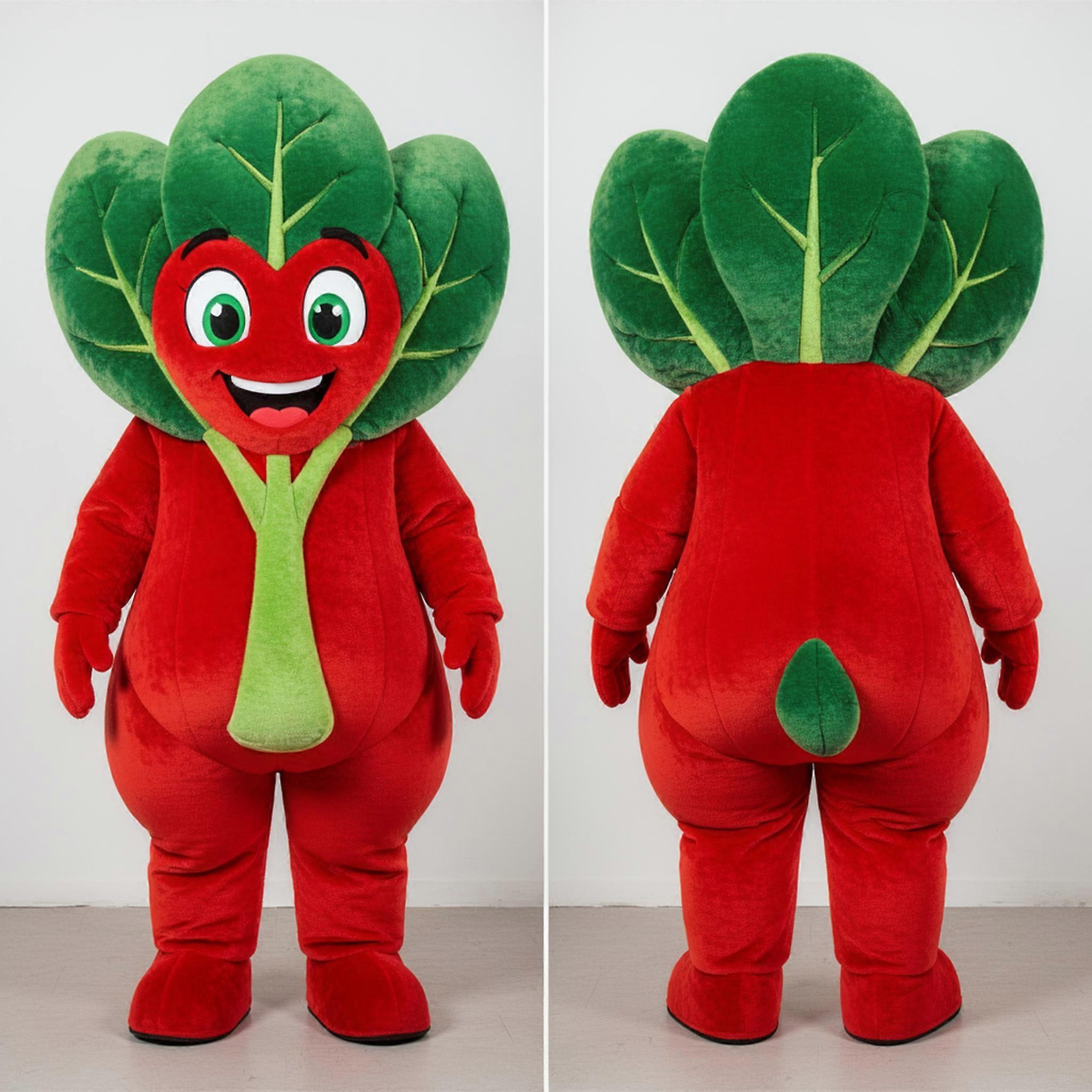 MASTICOT Bright Red Leafy Spinach Mascot